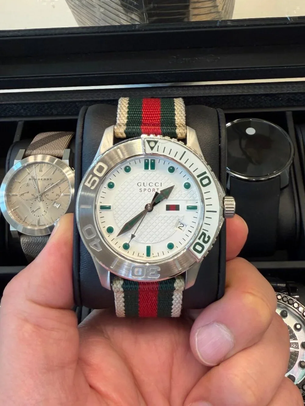 Gucci Sport Swiss Made Watch | White Dial
